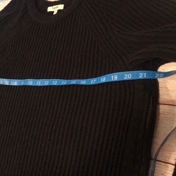 Madewell Tracklist Side-Zip Pullover Ribbed Sweater Size Large - Picture 10 of 16